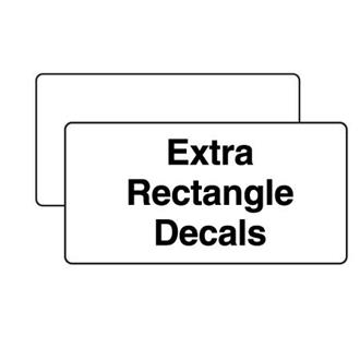 Extra Decal for Rectangle Markers 5"x10"