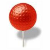 DTM-0525 - 5" Dimple Golf Ball Tee Marker