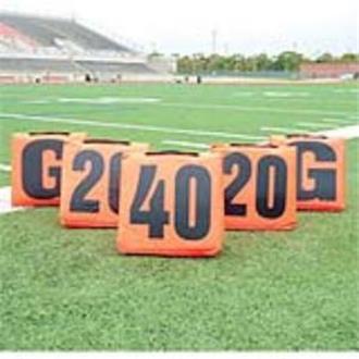 Day/Night Flag Football Sideline Marker 5 Pc set