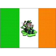 Irish Flag with Leprechaun (This item ships Free)
