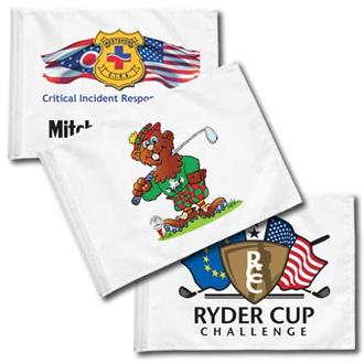 Heat Transfer Custom Golf Flags 