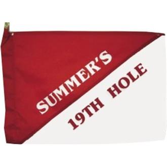 Custom 19th Hole Golf Flags 14" x 20" (This Item ships Free) 