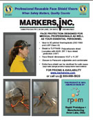 Reusable Face Shield Info
Sheet (PDF) RP plus M 3D Printed Face Shield Info
Sheet