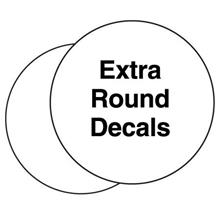 DCAL-6 - Extra Decal for Round Markers 6&quot; (flat) 