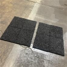 QUAD3220 - Recycled Rubber Batter&#39;s Box Foundation Mat (black) Set (This item ships Free)  NEW 8 piece set!