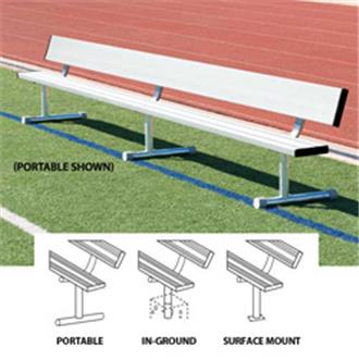 21' Bench with back 