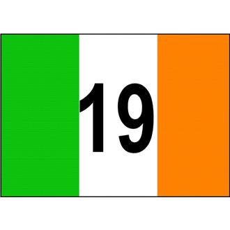 Irish Flag with 19 (This item ships Free)