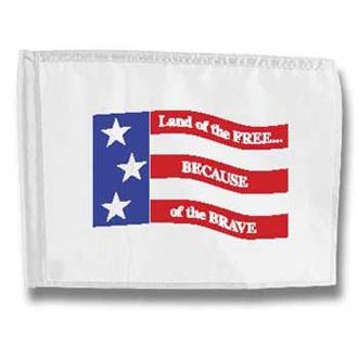 Free & Brave Golf Flag (This item ships Free)