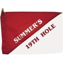 704 - Custom 19th Hole Golf Flags 14&quot; x 20&quot; (This Item ships Free) 