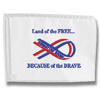 Red, White & Blue Ribbon Flag (This item ships Free)