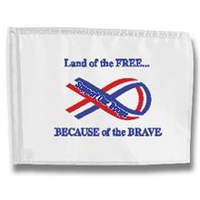 403 - Red, White &amp; Blue Ribbon Flag (This item ships Free)