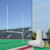 1240450/67 - Gooseneck Football Goal Post (Pair)