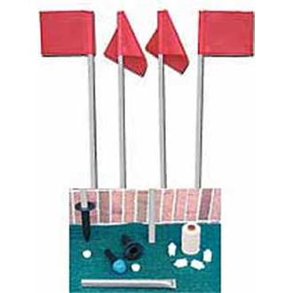 Reflex Soccer Flags with Ground Sockets 